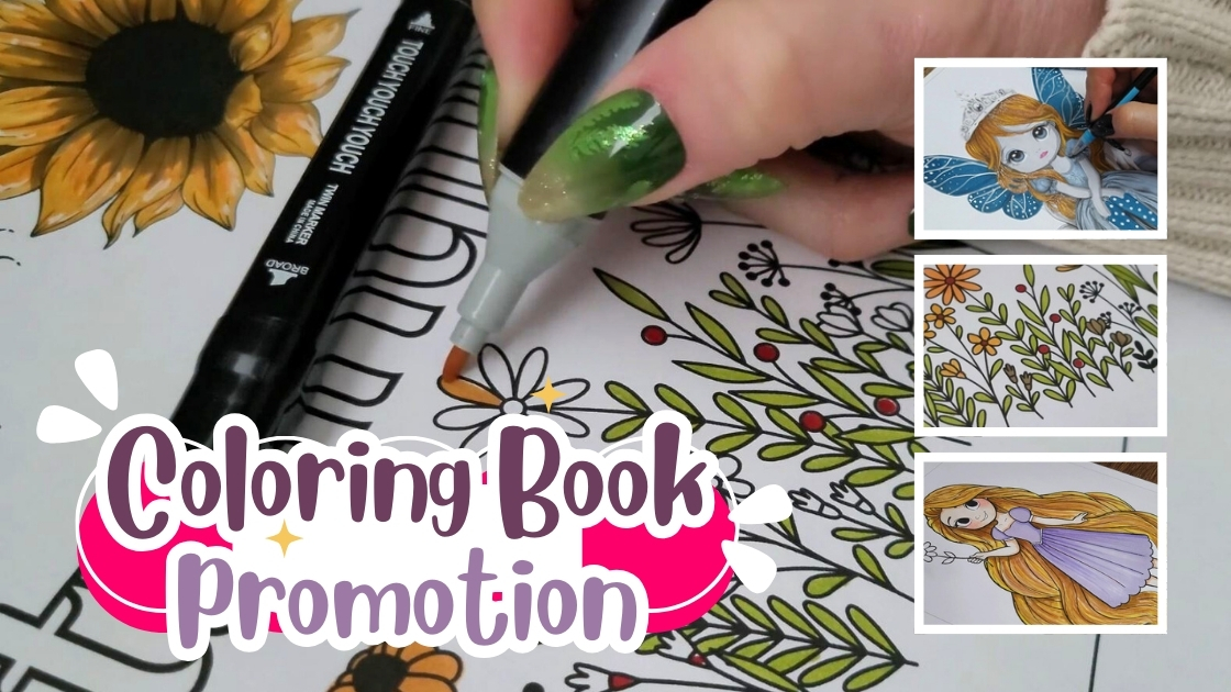 coloring book promotion ideas